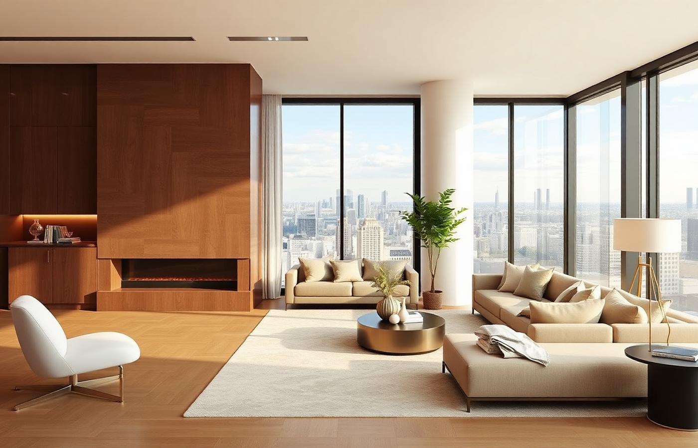 Open-plan living area